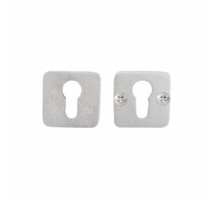 PU veiligheidscilinderplaatje SQU WBS mat wit brons (15185)
