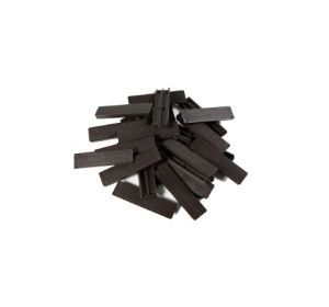 Glasspie kunststof 24 x 6 x 100mm zwart - zakje: 100 stuks
