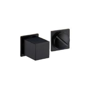 RE Toiletgarnituur WC Q Minimal Line vierkant mat zwart