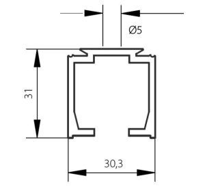 ROB AK0.208 loopprofiel voor EXPERT 80
