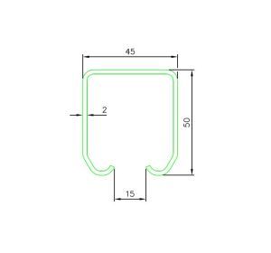 ROB bovenprofiel serie 170000 gegalvaniseerd