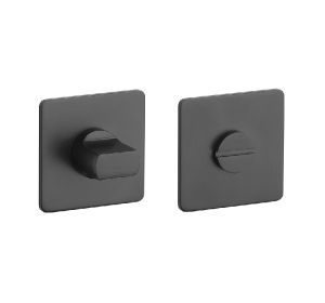 STERK toiletgarnituur KVADRAT 1712 vierkant 3mm WC zwart