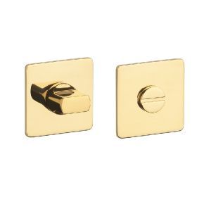 STERK toiletgarnituur KVADRAT 1712 vierkant 3mm WC PVD goud