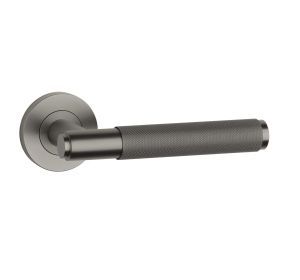 STERK deurkruk OVAL 1741 PRO ronde rozas 8mm basalt PVD KL4