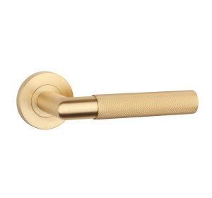 STERK deurkruk OVAL 1742 PRO ronde rozas 8mm mat goud (KL4)