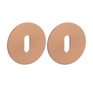 STERK sleutelplaatjes OVAL rond 3mm OB koper PVD