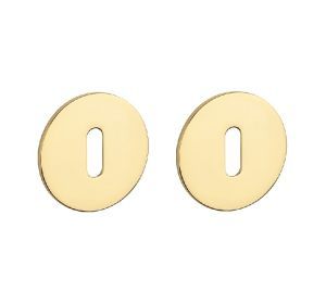 STERK sleutelplaatjes OVAL rond 3mm OB goud PVD