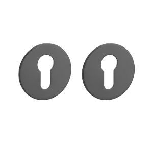 STERK cilinderplaatjes OVAL rond 3mm PZ zwart