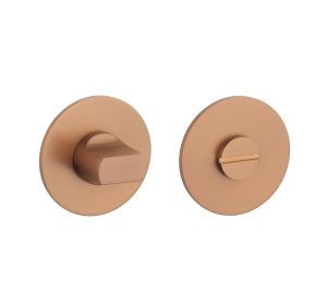 STERK toiletgarnituur OVAL rond 3mm WC koper PVD