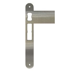 Vlakke sluitplaat BREED voor haakslot H-WOOD/H-METAL inox