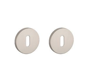 STILE sleutelplaatjes Q rond OB MSN nikkel gesatineerd