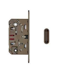 Magneetslot AGB toiletslot mat brons (WC) - VP 18mm