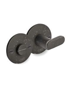 PU toiletgarnituur TUKAN/50F rond RM ruw metaal (28963)