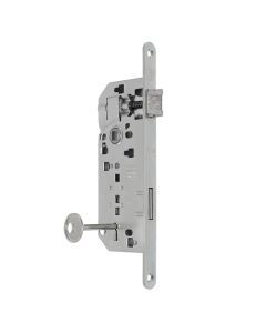 Binnendeurslot AGB doornmaat 40mm afstand 90mm - nikkel