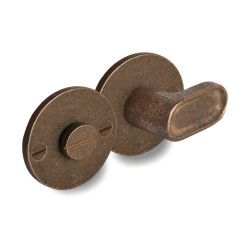 PU toiletgarnituur CAST/50F rond RB ruw brons (28853)