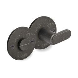 PU toiletgarnituur TUKAN/50F rond RM ruw metaal (28963)