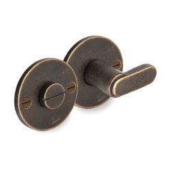 PU toiletgarnituur TUKAN/50F rond RBD ronker brons (28968)