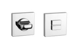 Aprile toiletgarnituur vierkant 5mm WC LC chroom gepolijst