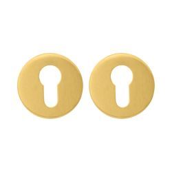 Cilinderplaatjes rond - goud PVD
