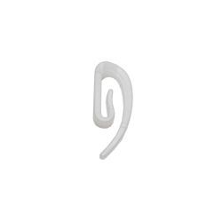 Gordijnhaak type 265 kunststof wit (zak: 100 stuks)