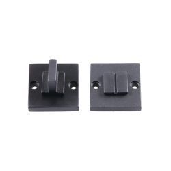 JOL toiletgarnituur VIERKANT 42x42mm zwart - J-7013-BK