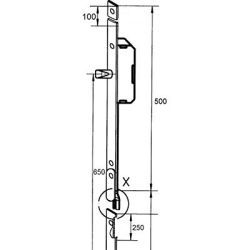 KFV verlengstuk 2380 met ronde pen CILINDERBEDIEND verzinkt