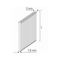 KMR brads dikte 1,6mm (16 GA) gegalvaniseerd