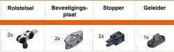 ROB AG0.102 garnituur EXPERT 40 (zijdelingse ophanging)