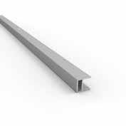 Verstevigingsprofiel type 27668 aluminiumkleur F1 - L=2,5m