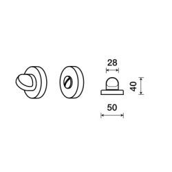FRA toiletgarnituur WC/50i IBS inox brass mat (26907)