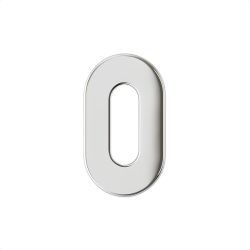 NUDA paar sleutelplaatjes 26mm - ZGC chroom (2 stuks)