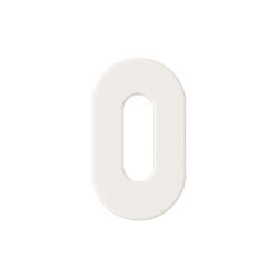 NUDA paar sleutelplaatjes 26mm - ZMW mat wit (2 stuks)