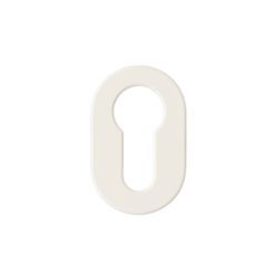NUDA paar cilinderplaatjes 26mm - ZMW mat wit (2 stuks)
